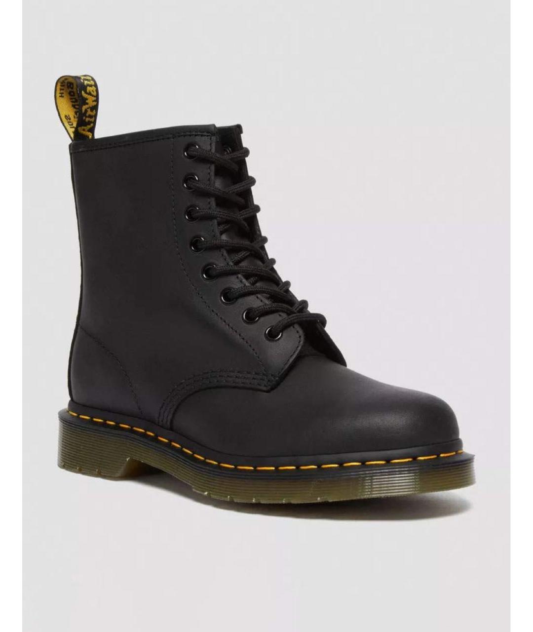 DR. MARTENS Черные кожаные ботинки, фото 2