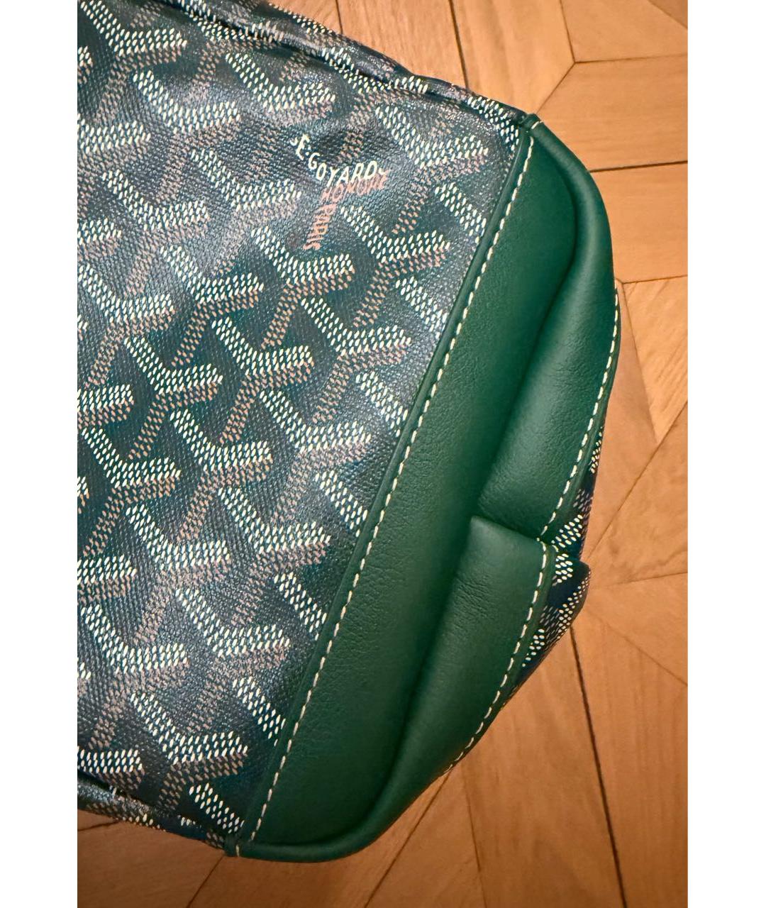GOYARD Зеленая сумка тоут из искусственной кожи, фото 5