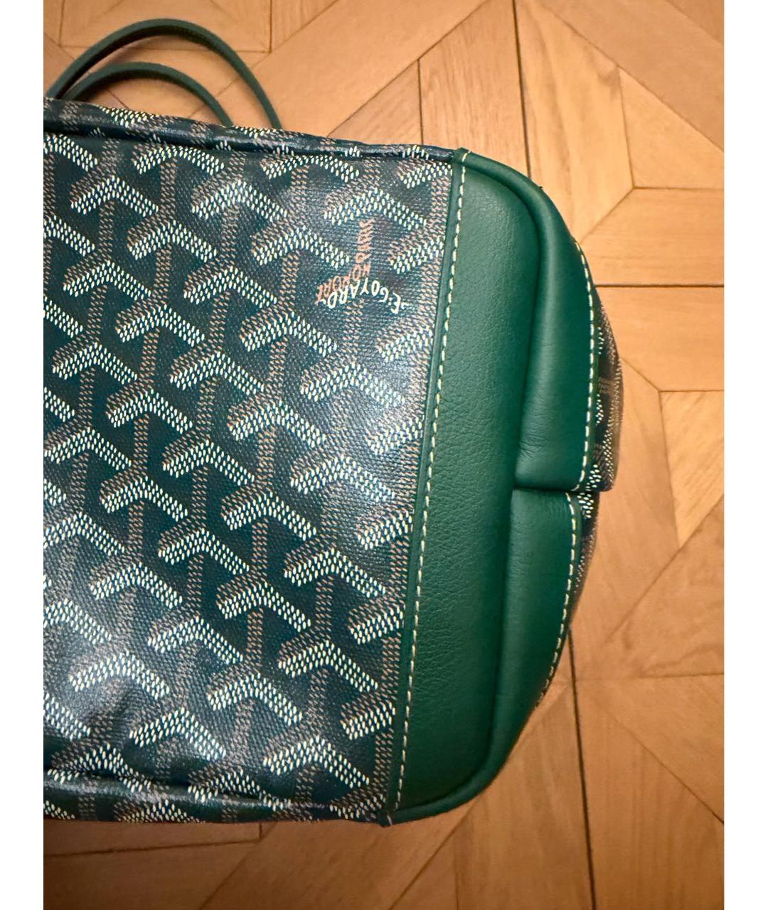 GOYARD Зеленая сумка тоут из искусственной кожи, фото 4