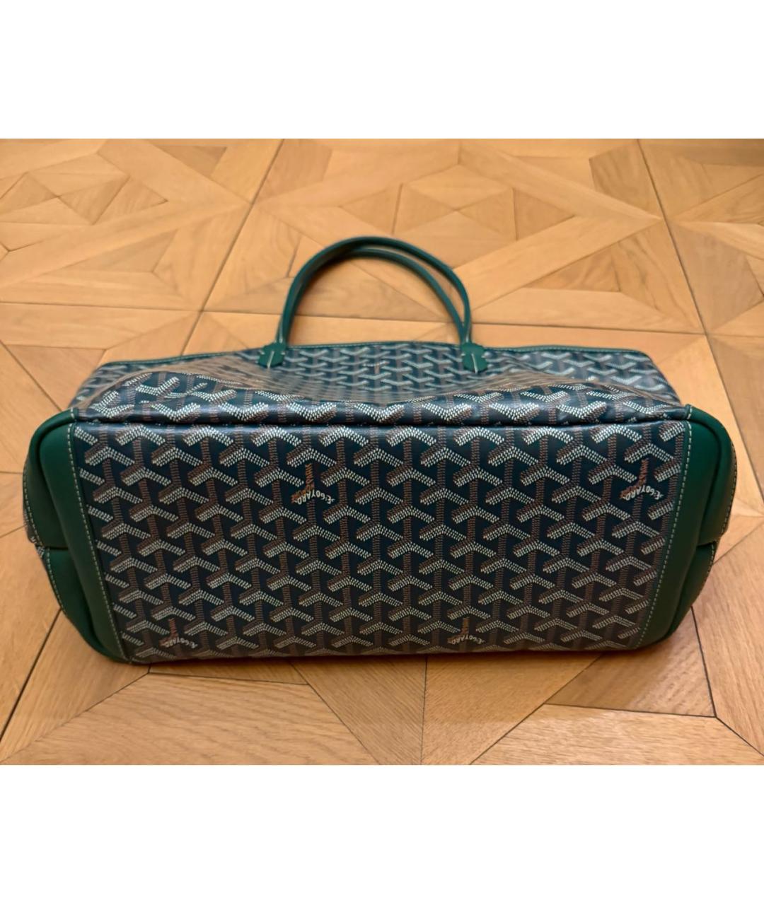 GOYARD Зеленая сумка тоут из искусственной кожи, фото 3