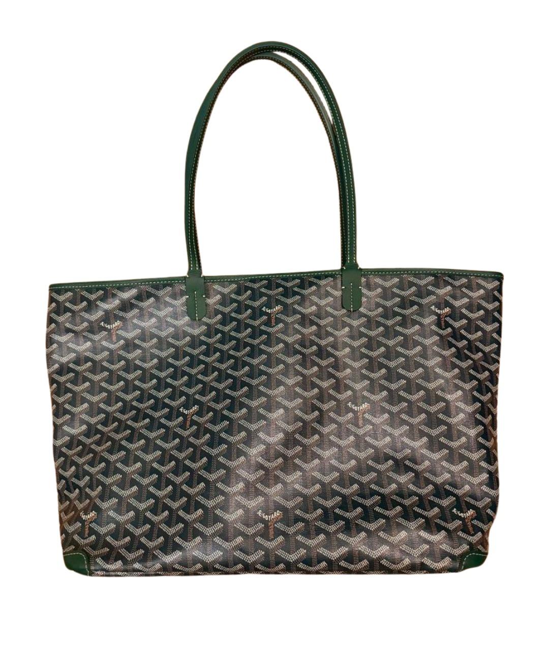 GOYARD Зеленая сумка тоут из искусственной кожи, фото 1
