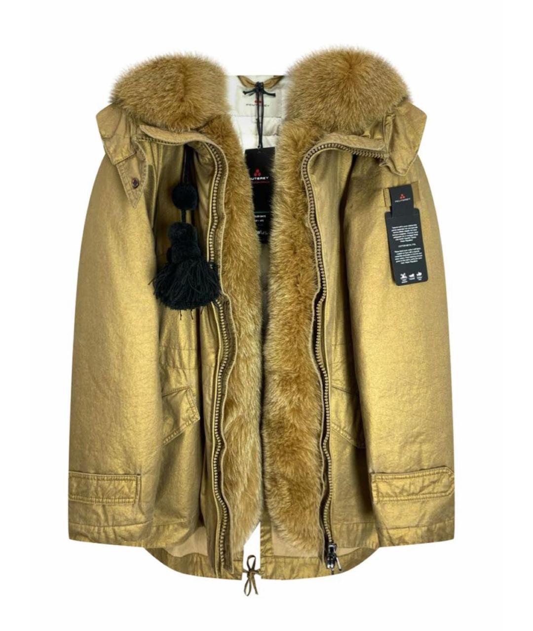 PEUTEREY Золотой пуховик, фото 1