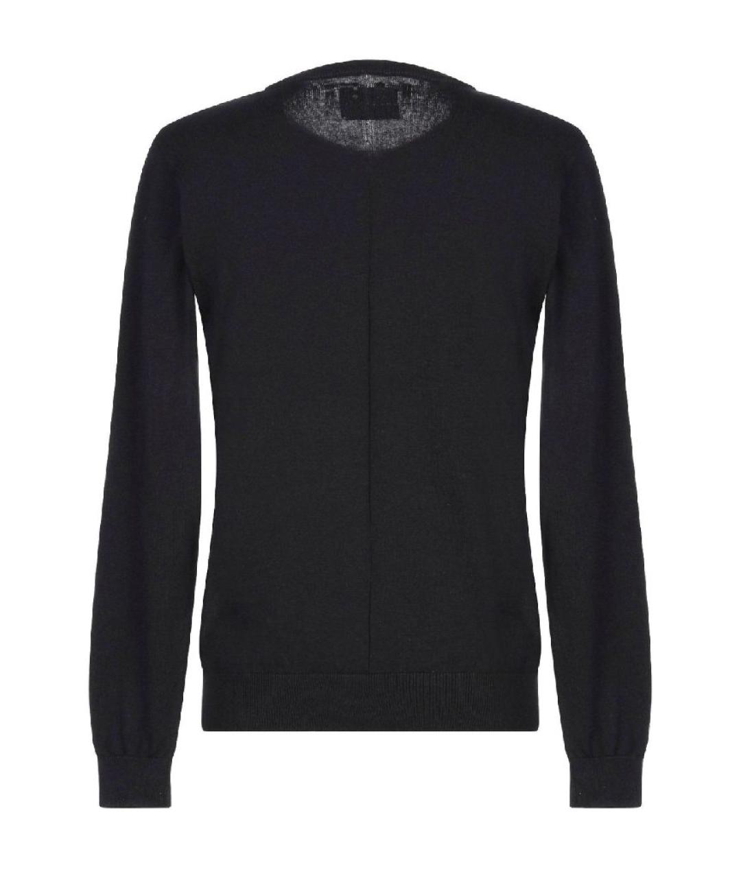 JOHN RICHMOND Черный хлопковый джемпер / свитер, фото 2