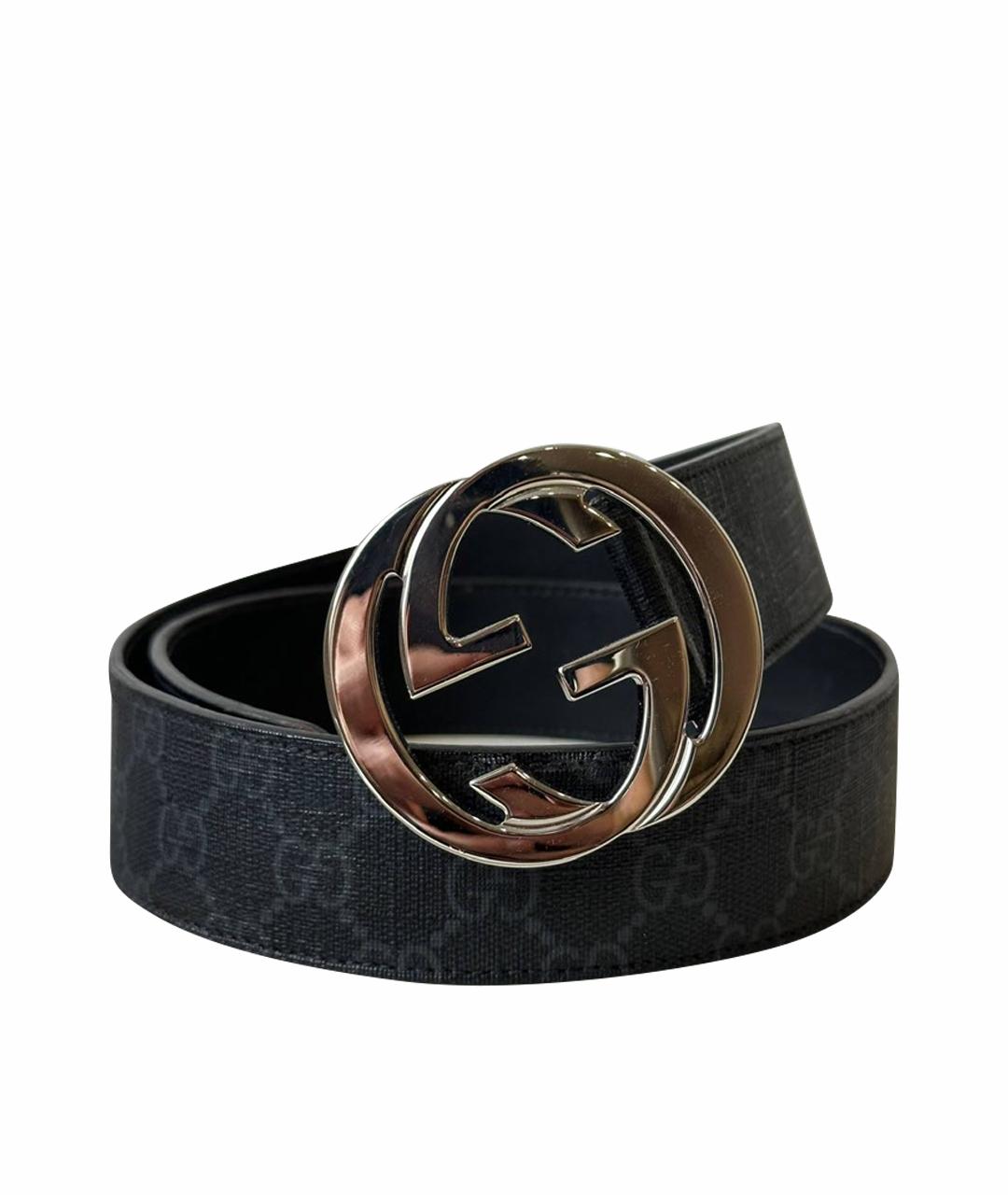 GUCCI Черный ремень, фото 1