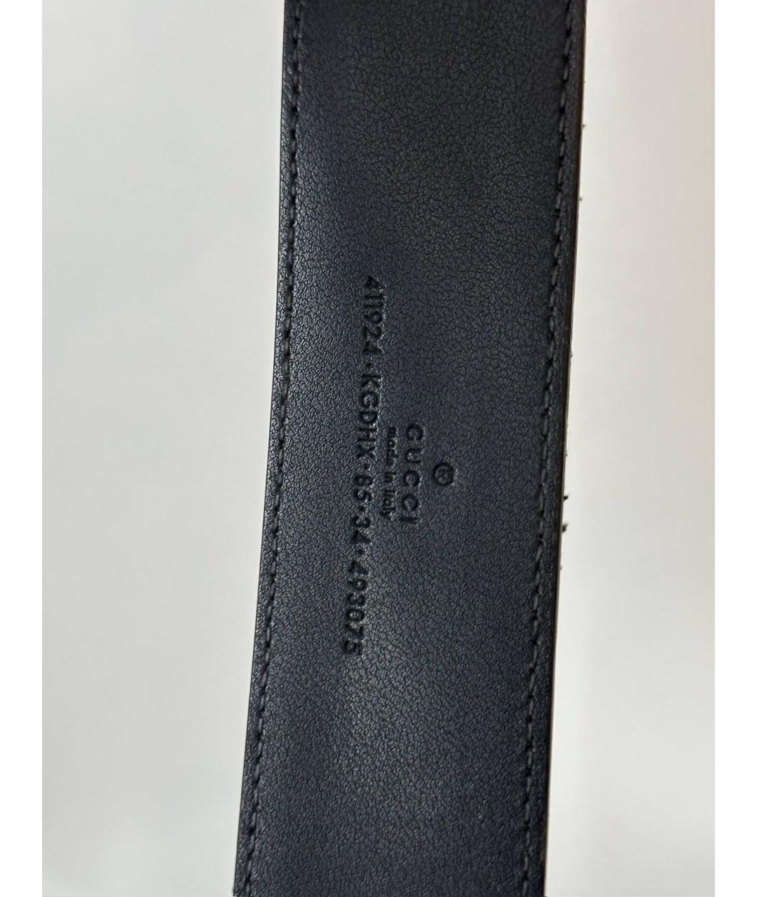 GUCCI Черный ремень, фото 3