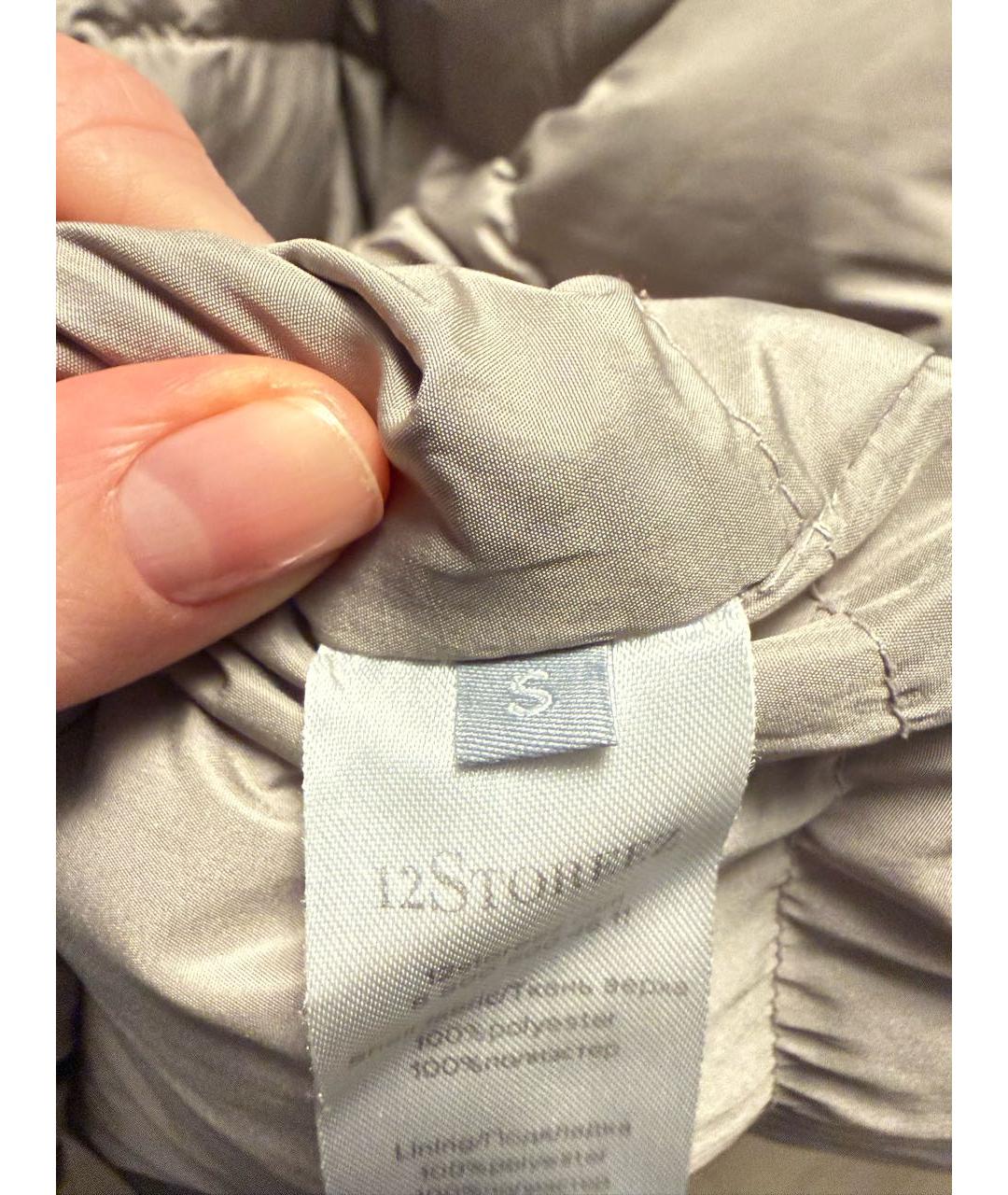 12 STOREEZ Бежевая полиэстеровая парка, фото 3