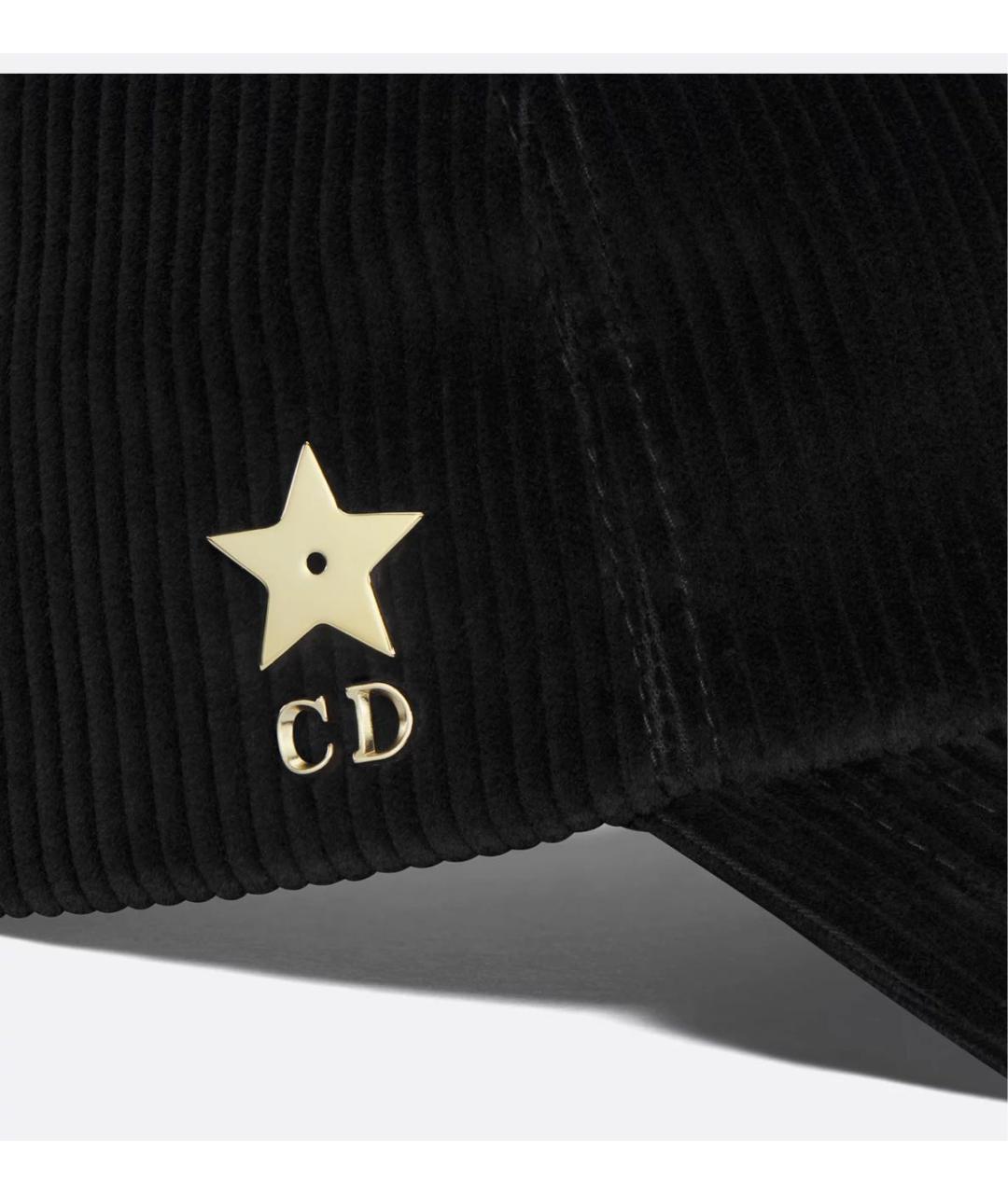 CHRISTIAN DIOR Черная хлопковая кепка, фото 3