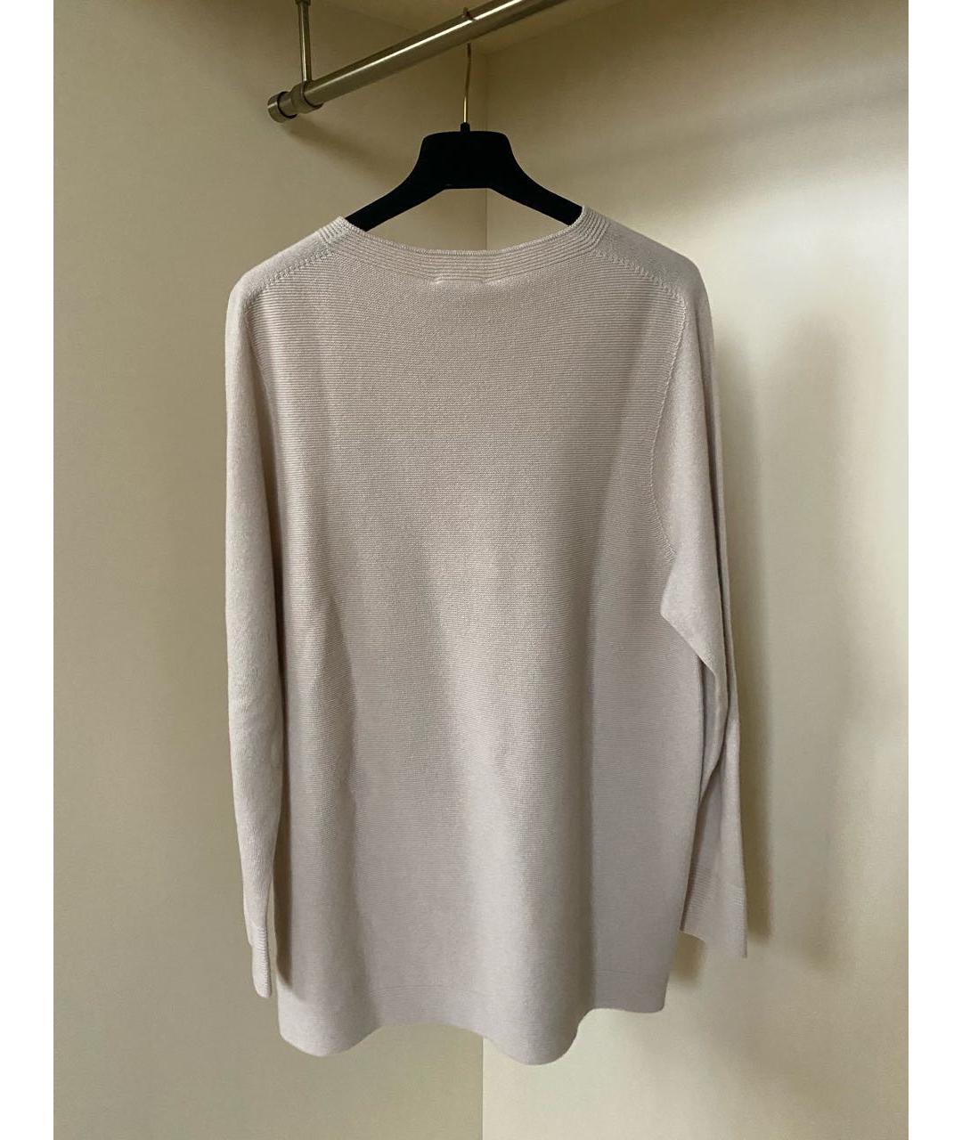 PESERICO Бежевый шерстяной джемпер / свитер, фото 5