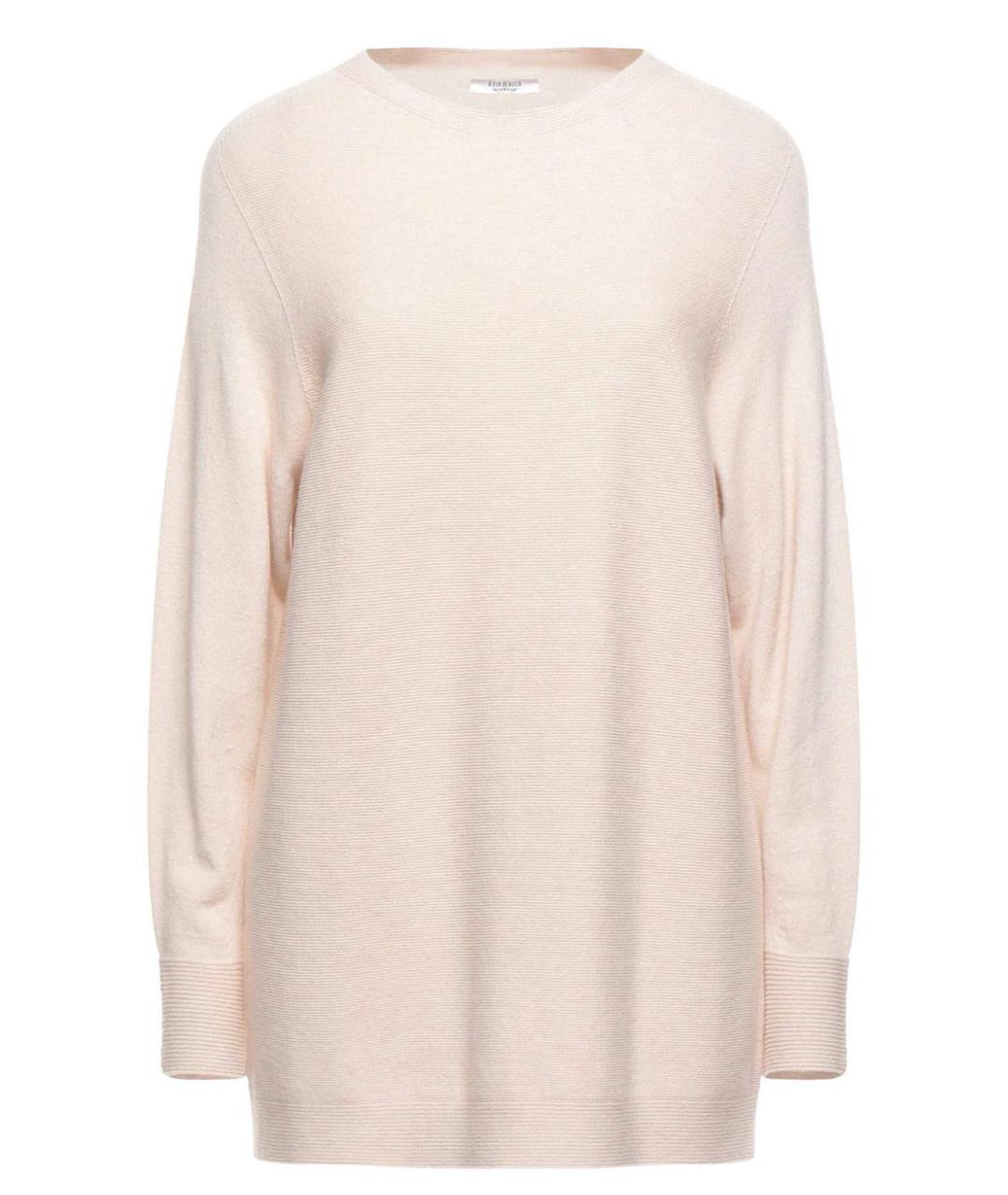 PESERICO Бежевый шерстяной джемпер / свитер, фото 8