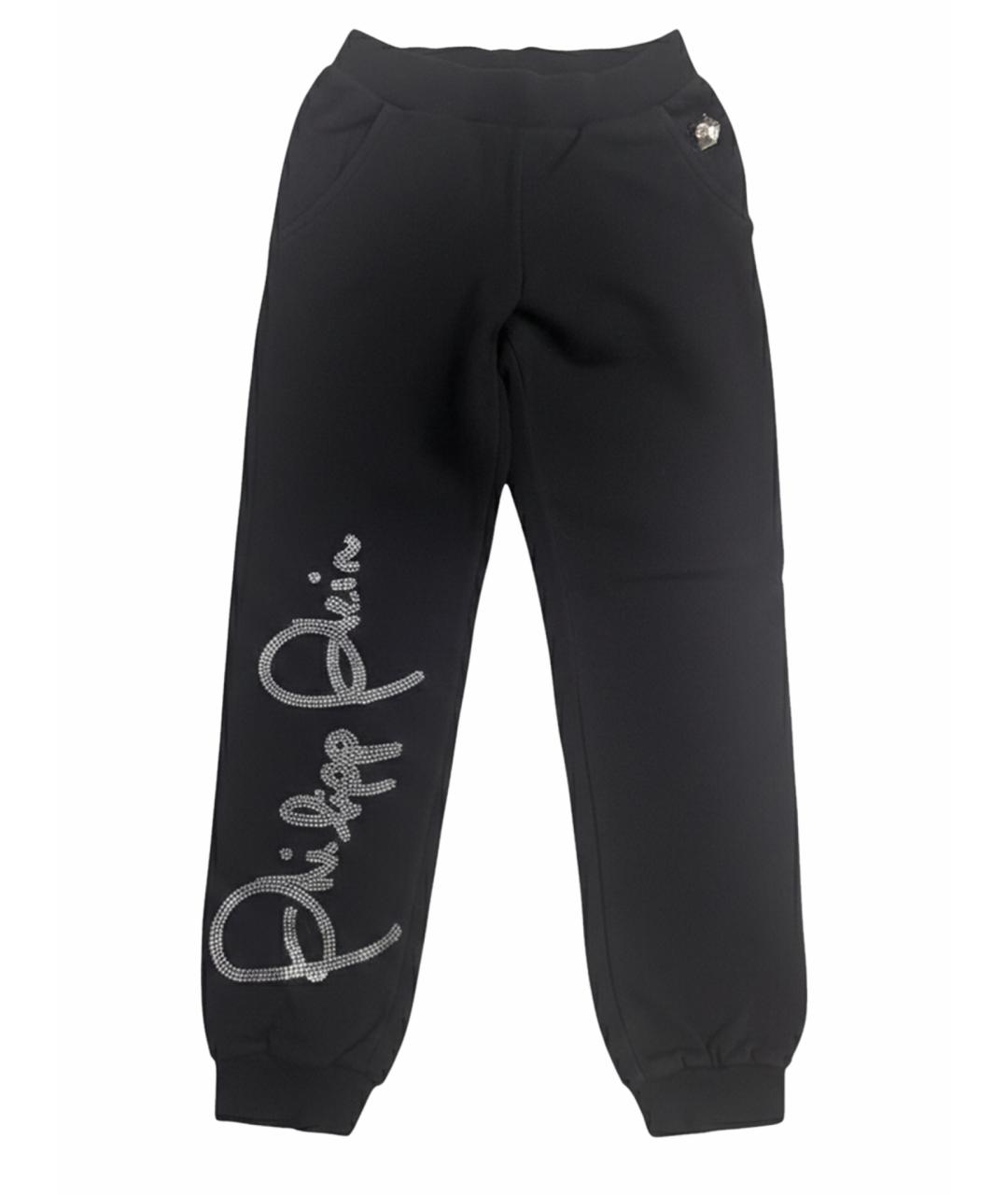 PHILIPP PLEIN Черные хлопковые брюки и шорты, фото 5