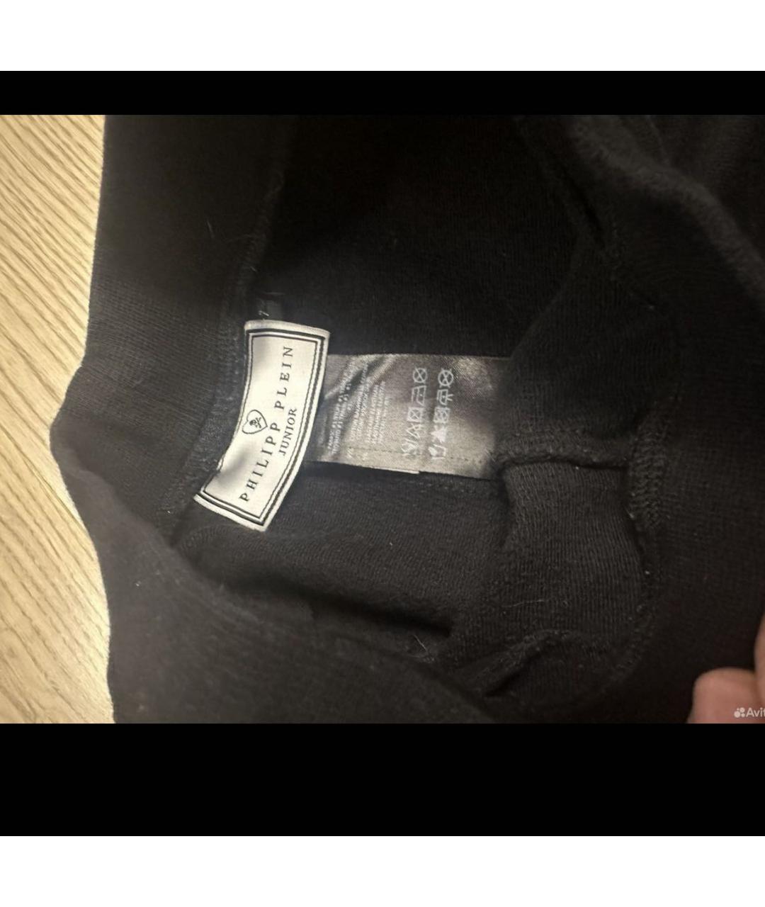 PHILIPP PLEIN Черные хлопковые брюки и шорты, фото 4