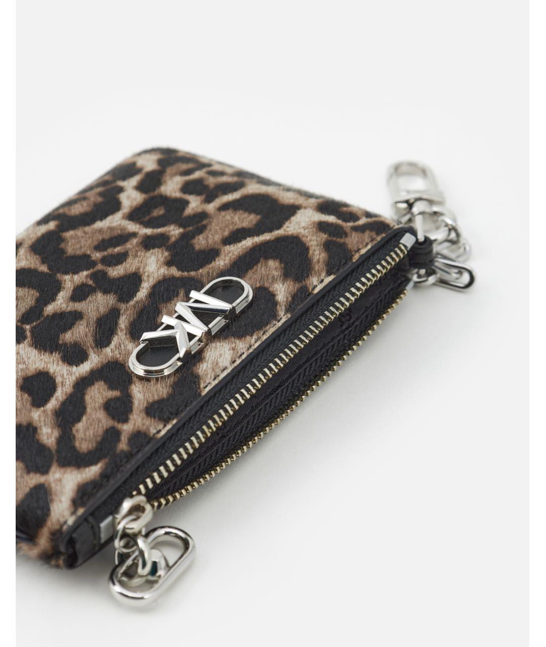 MICHAEL KORS Коричневый кожаный кардхолдер, фото 2