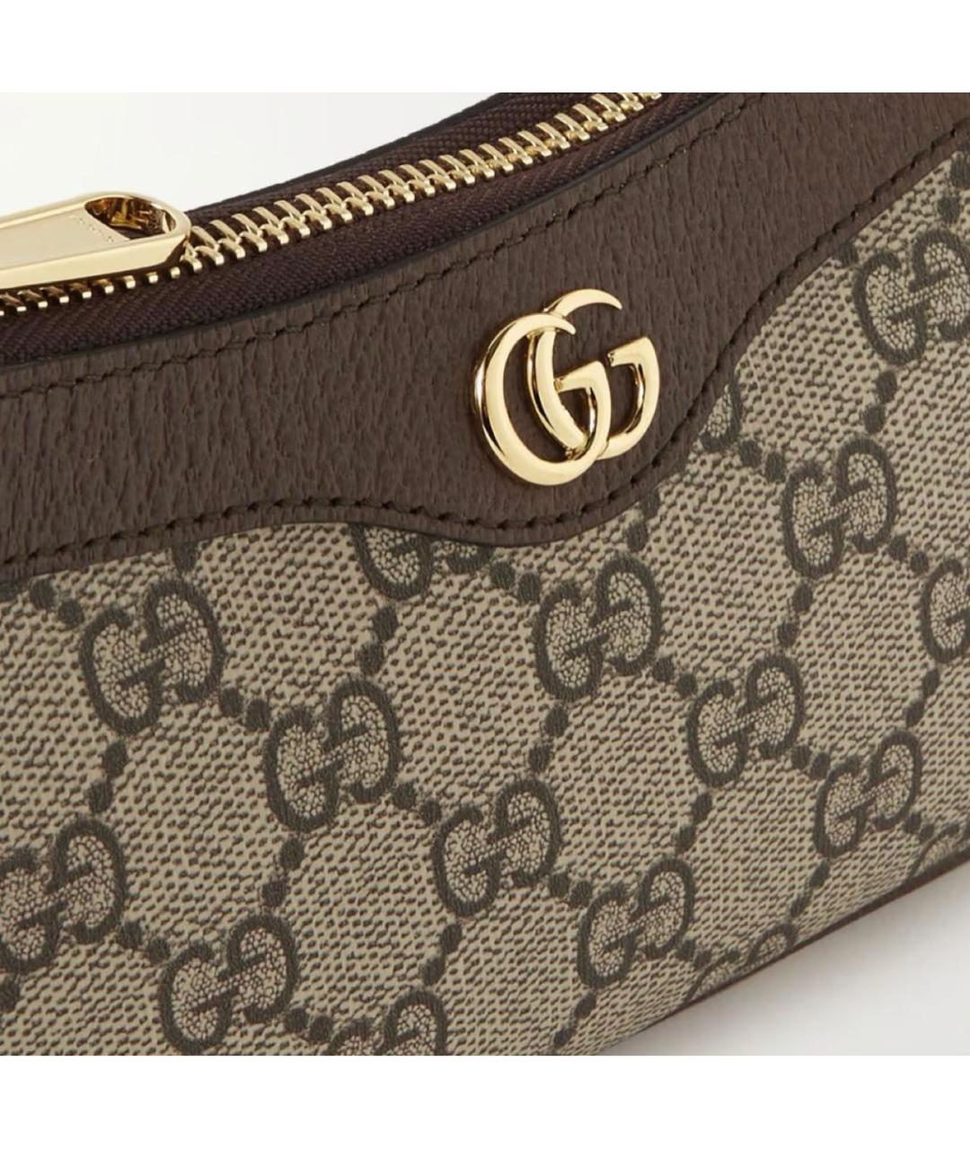 GUCCI Коричневая сумка с короткими ручками, фото 3