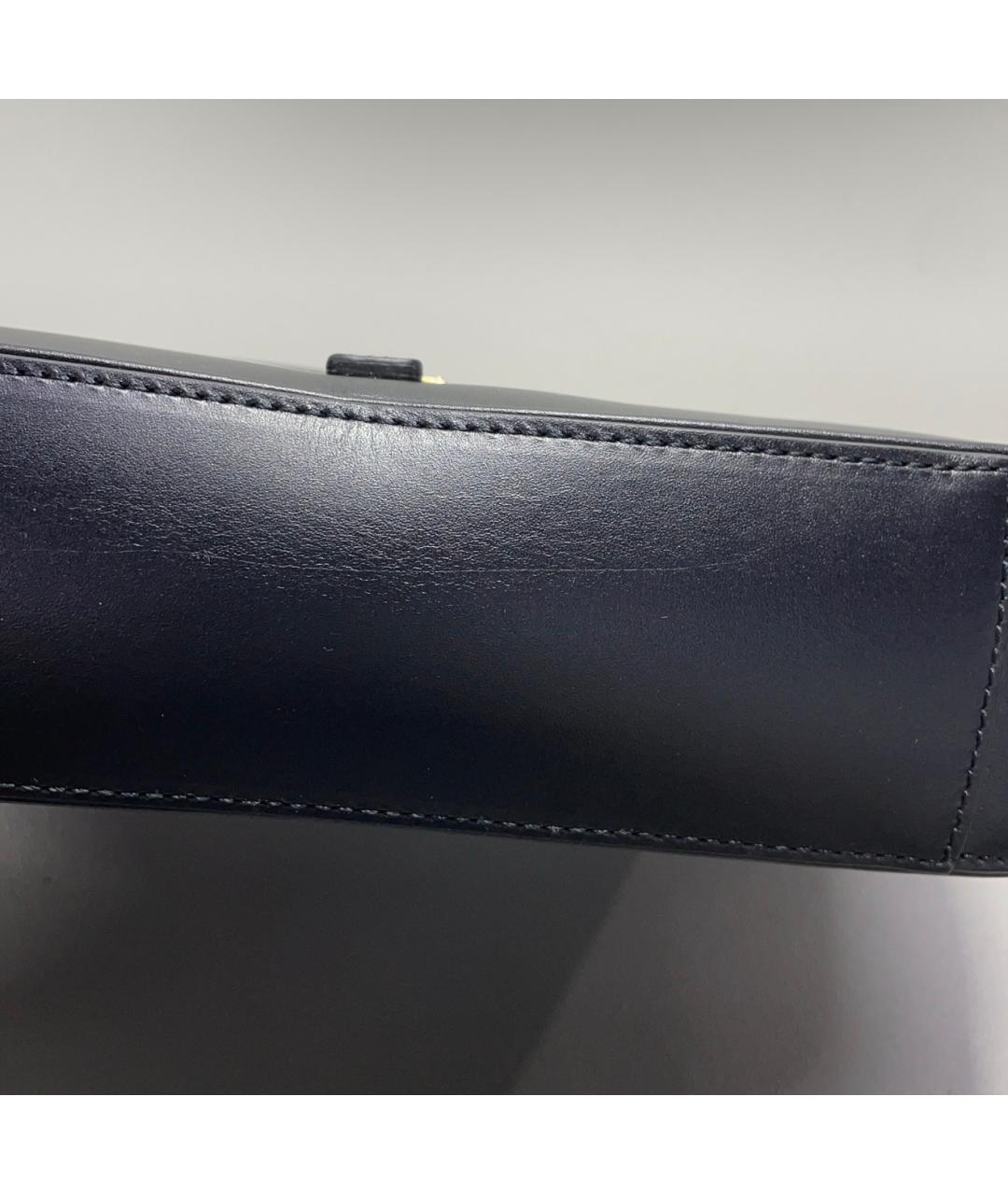 SAINT LAURENT Черная кожаная сумка через плечо, фото 8
