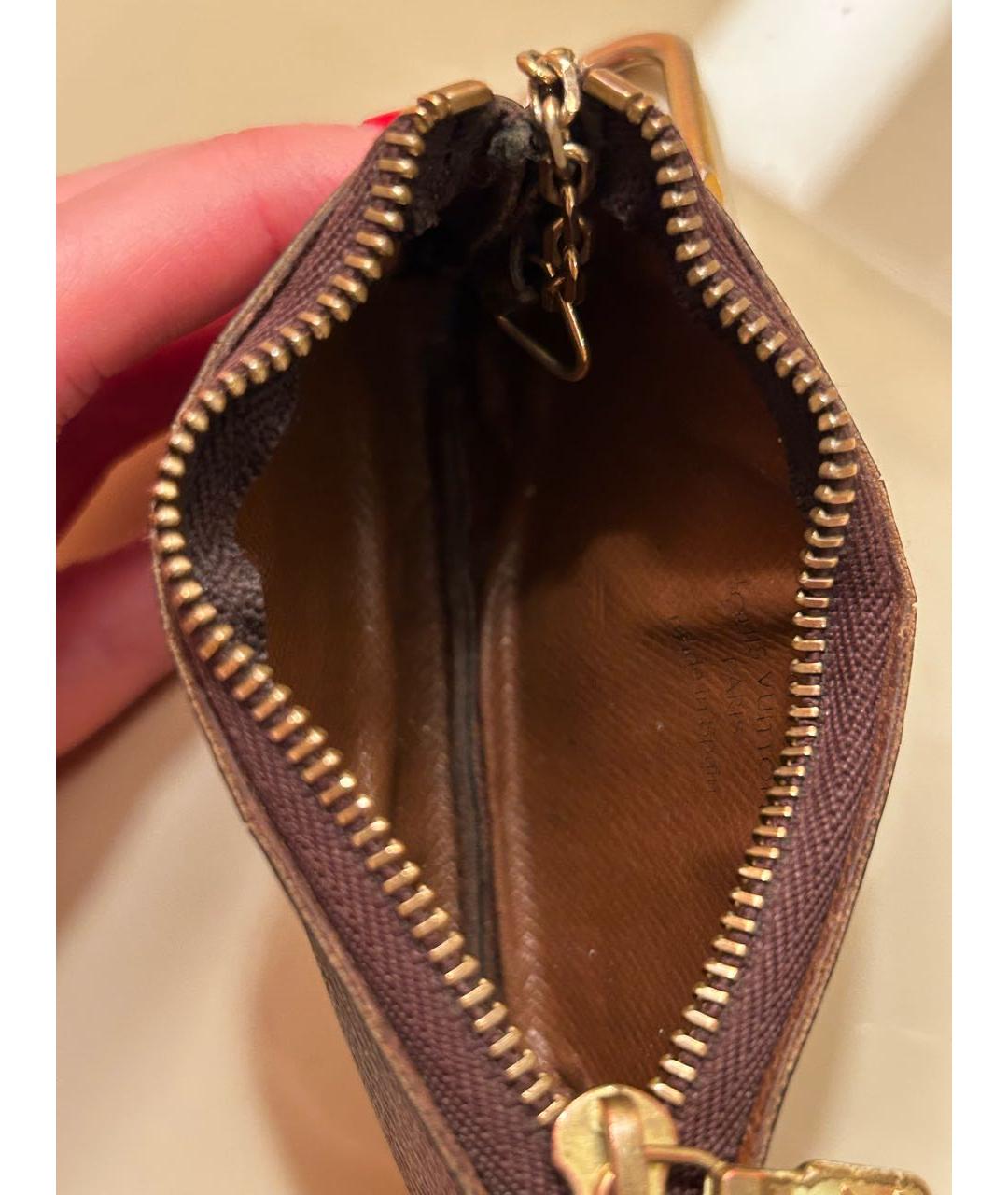 LOUIS VUITTON Коричневая ключница, фото 4