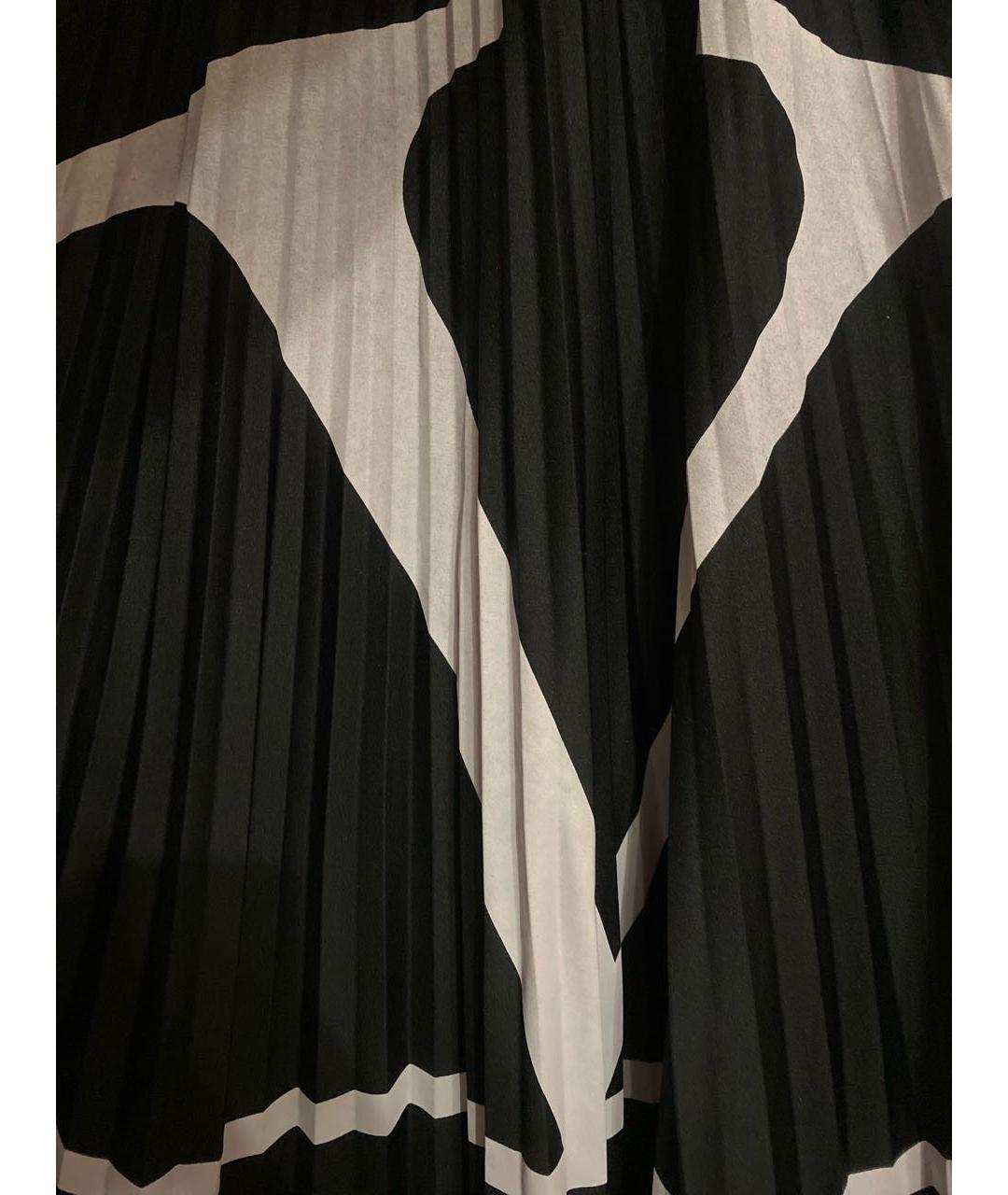 VALENTINO Черная полиэстеровая юбка миди, фото 4