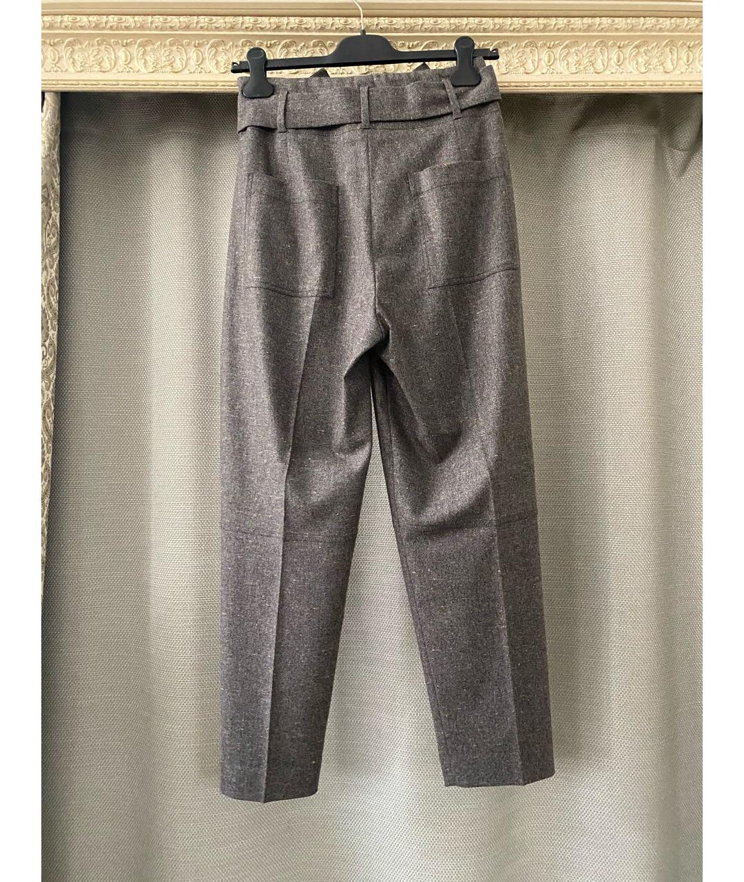 PESERICO Бежевые шерстяные брюки широкие, фото 6