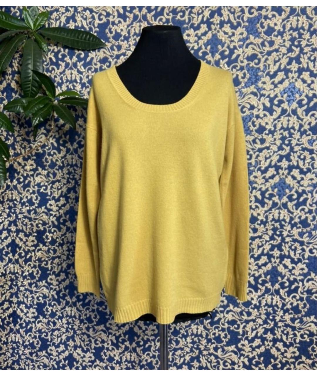 MAX MARA Горчичный кашемировый джемпер / свитер, фото 9