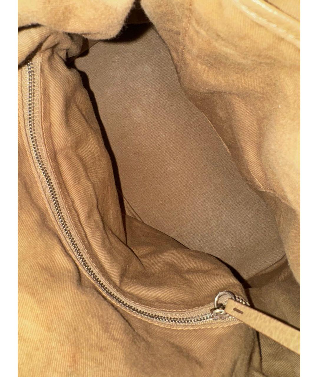 MAISON MARGIELA Бежевая кожаная сумка тоут, фото 4