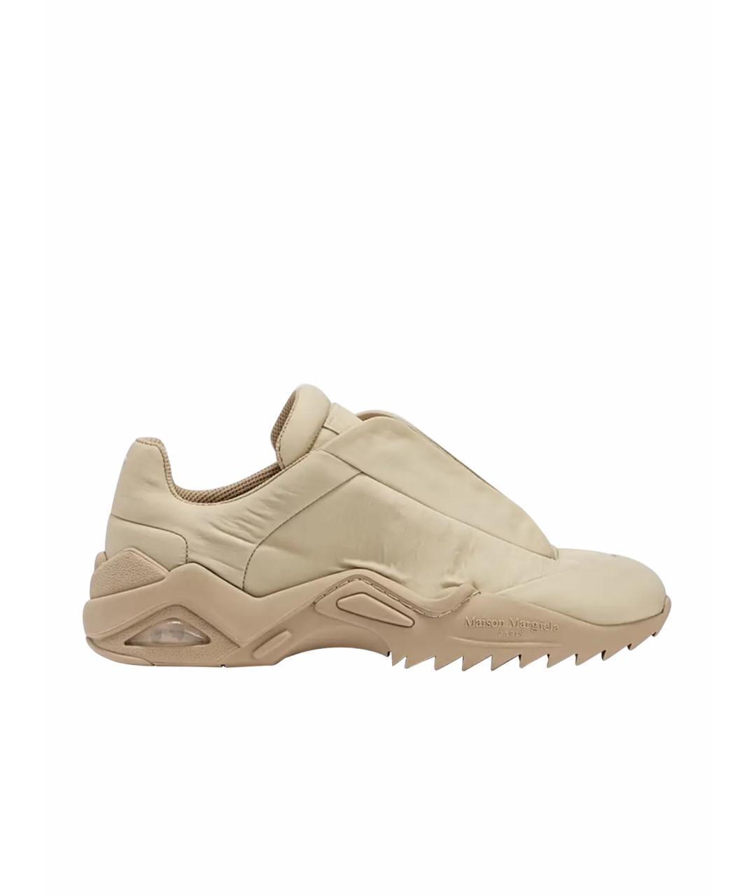MAISON MARGIELA Бежевые низкие кроссовки / кеды, фото 1