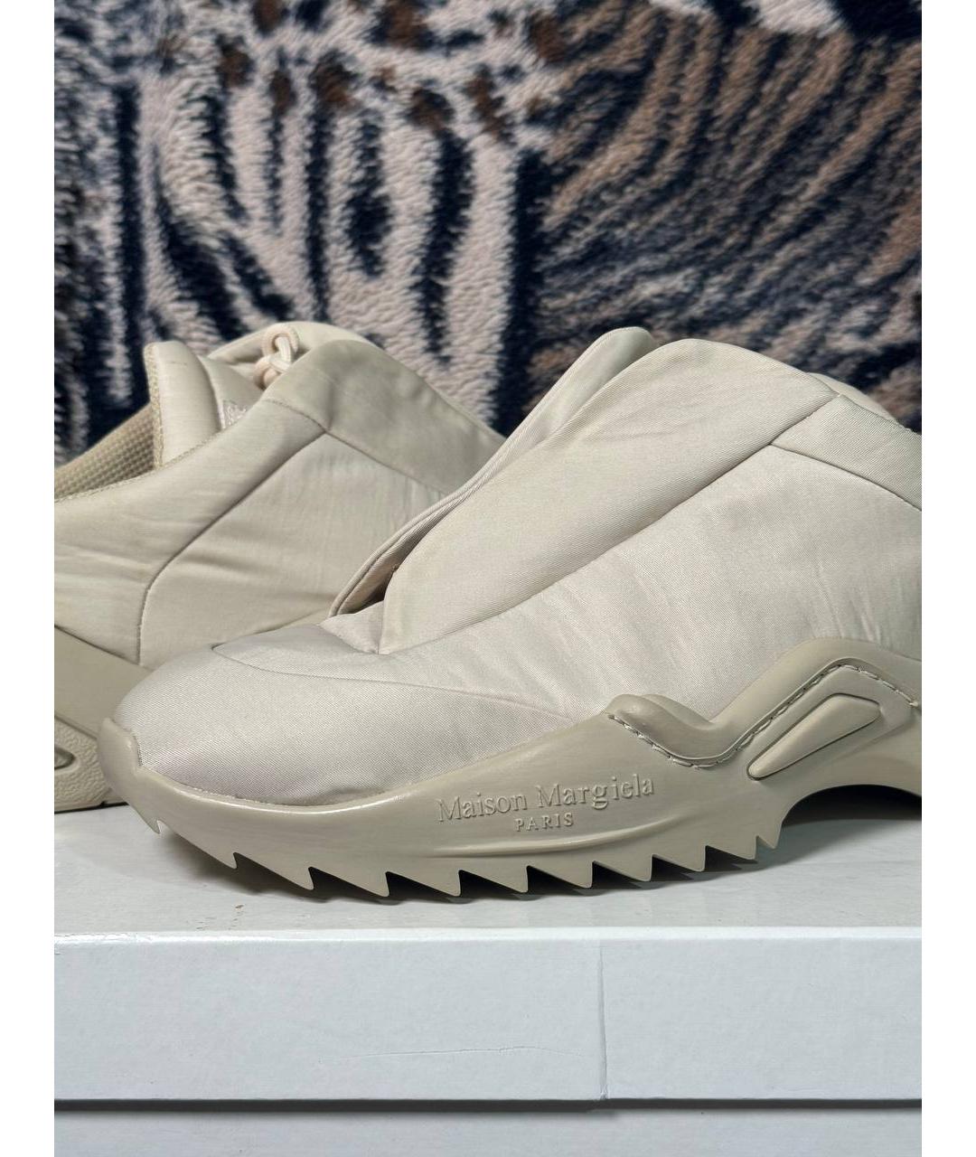 MAISON MARGIELA Бежевые низкие кроссовки / кеды, фото 3