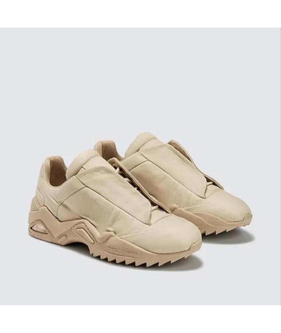 MAISON MARGIELA Бежевые низкие кроссовки / кеды, фото 2