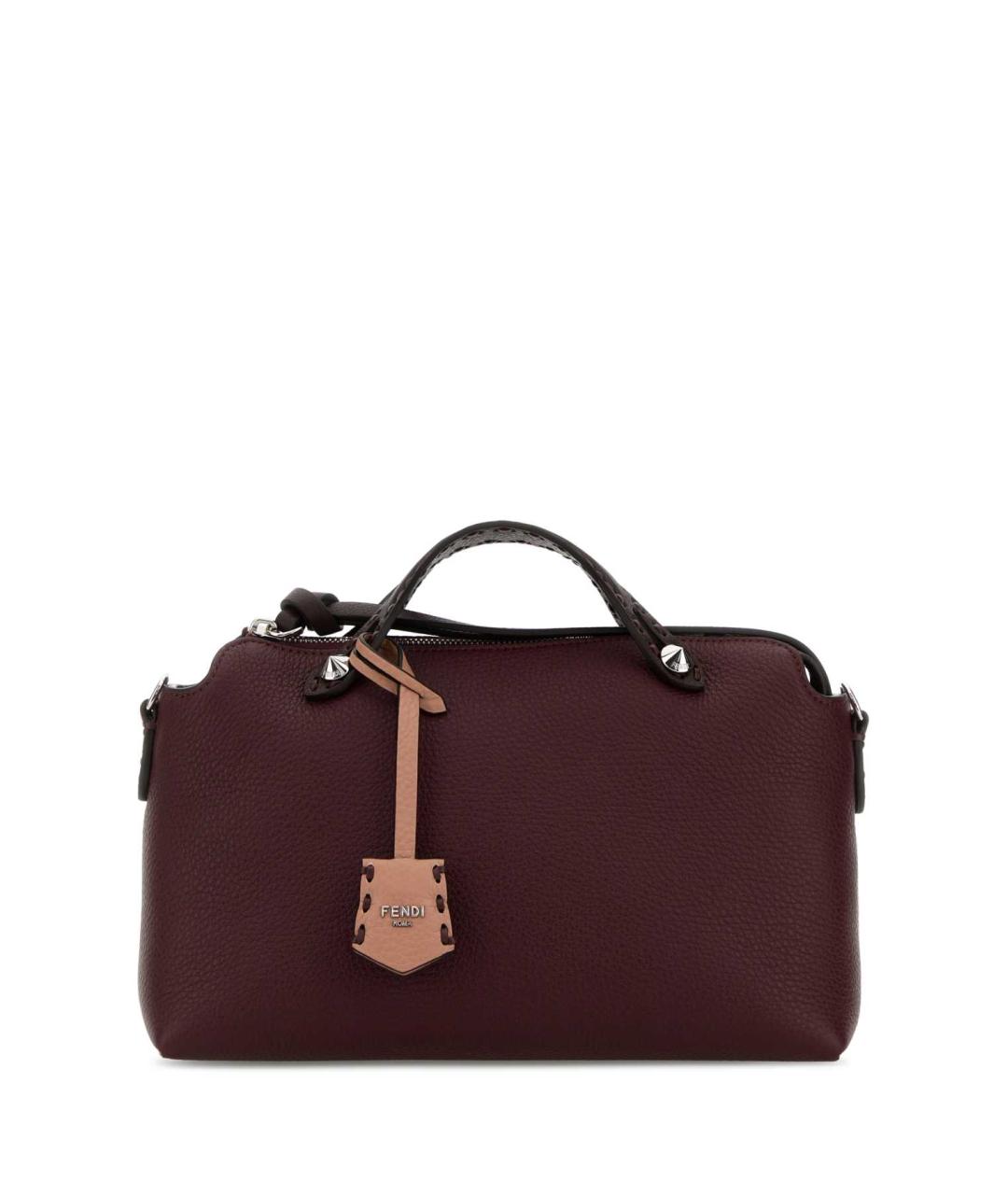 FENDI Фиолетовая кожаная сумка тоут, фото 1