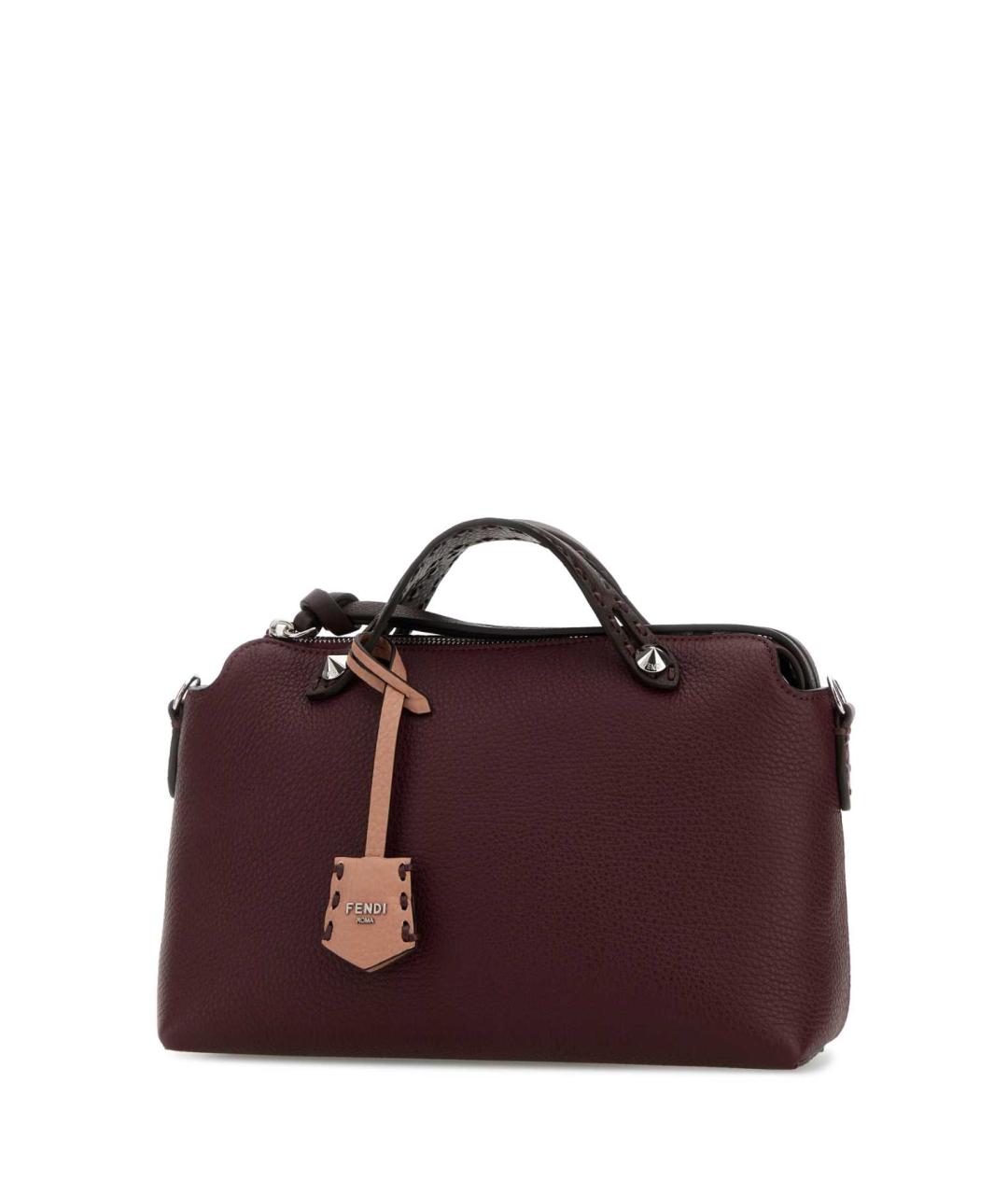 FENDI Фиолетовая кожаная сумка тоут, фото 2