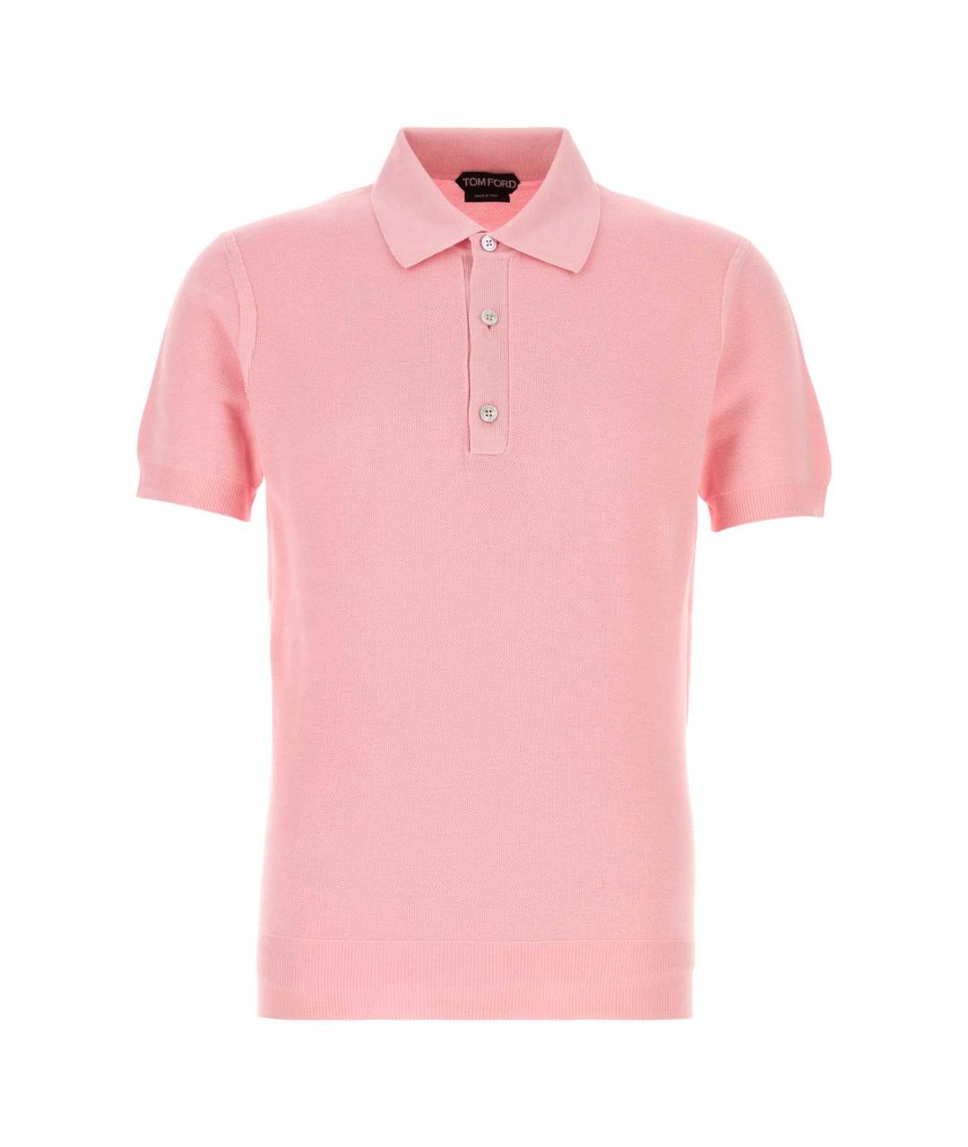 TOM FORD Розовое поло с коротким рукавом, фото 1
