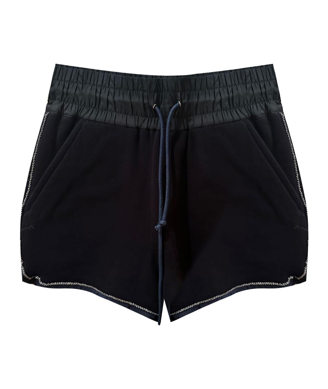 SACAI Темно-синие хлопковые шорты, фото 1