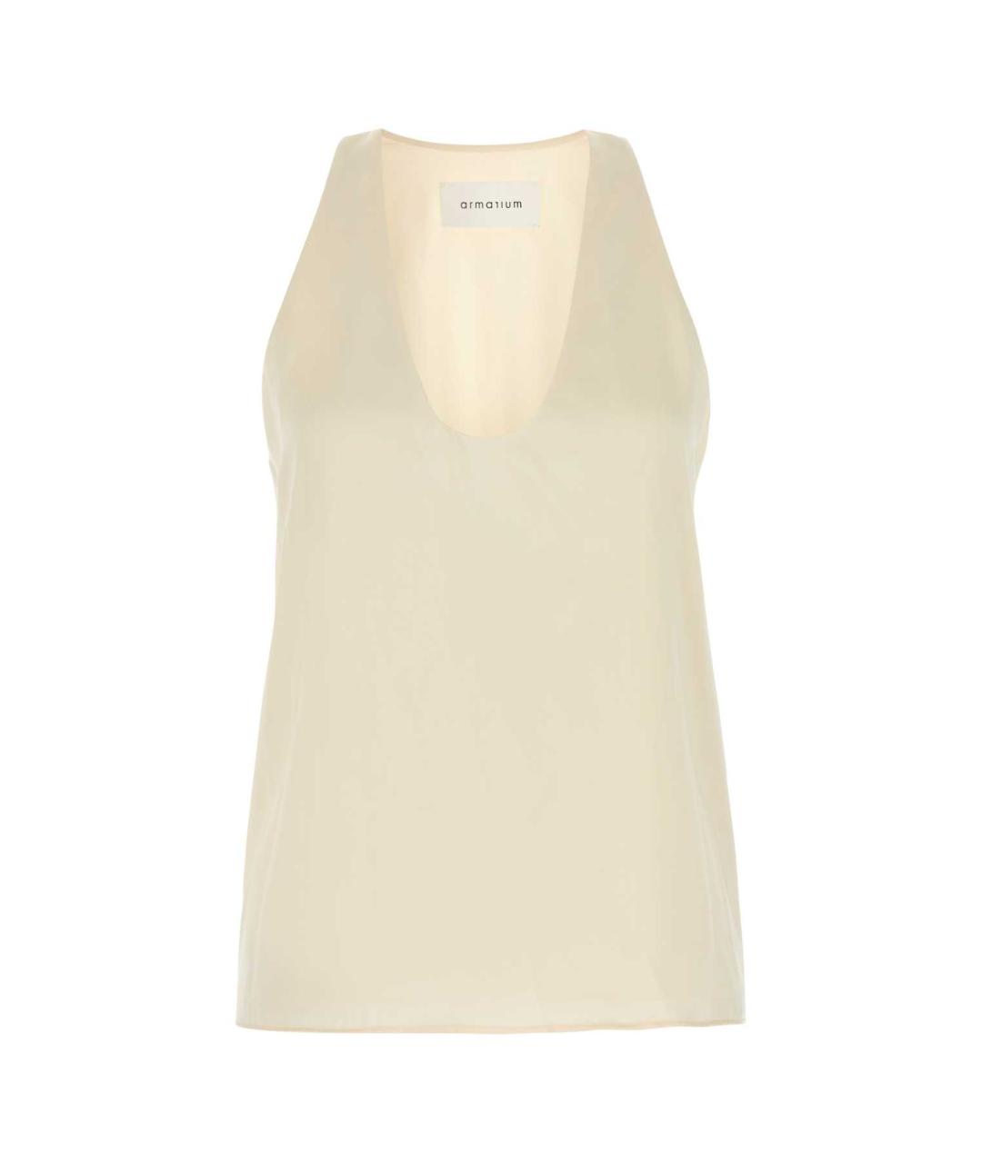 ARMARIUM Желтая шелковая майка, фото 1