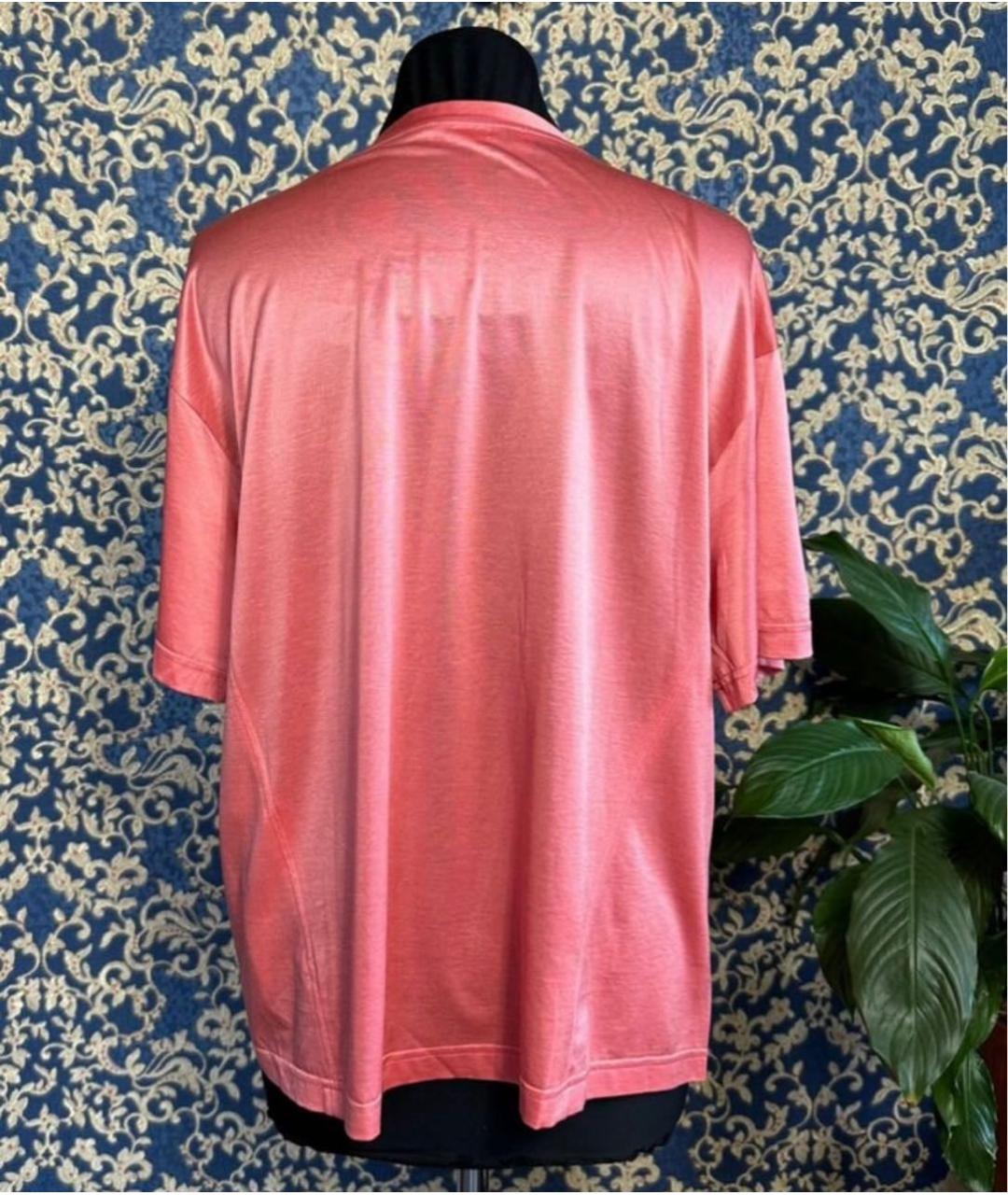 MAX MARA Розовая вискозная футболка, фото 2