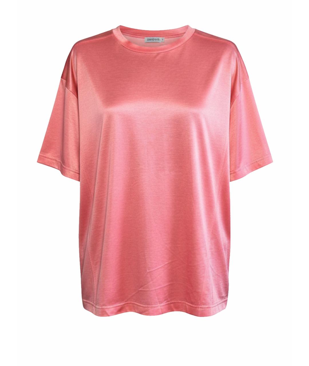 MAX MARA Розовая вискозная футболка, фото 1