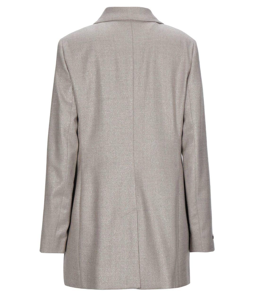 PESERICO Бежевый шерстяной жакет/пиджак, фото 2