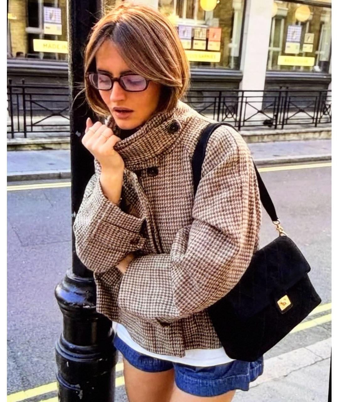 CHANEL Черная замшевая сумка через плечо, фото 6