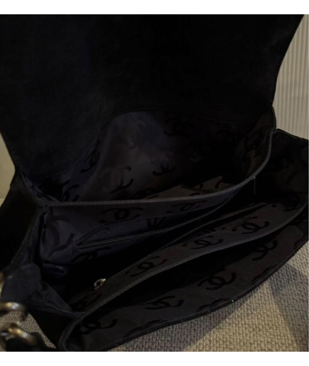 CHANEL Черная замшевая сумка через плечо, фото 4