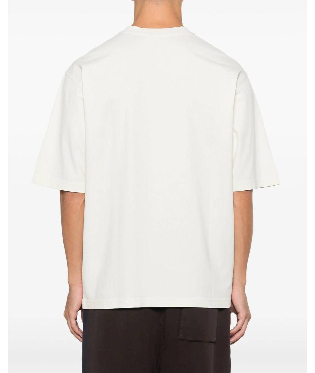 A-COLD-WALL* Бежевая хлопковая футболка, фото 7