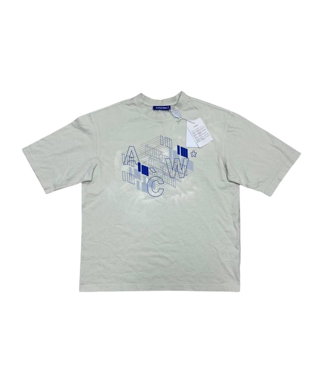 A-COLD-WALL* Бежевая хлопковая футболка, фото 1