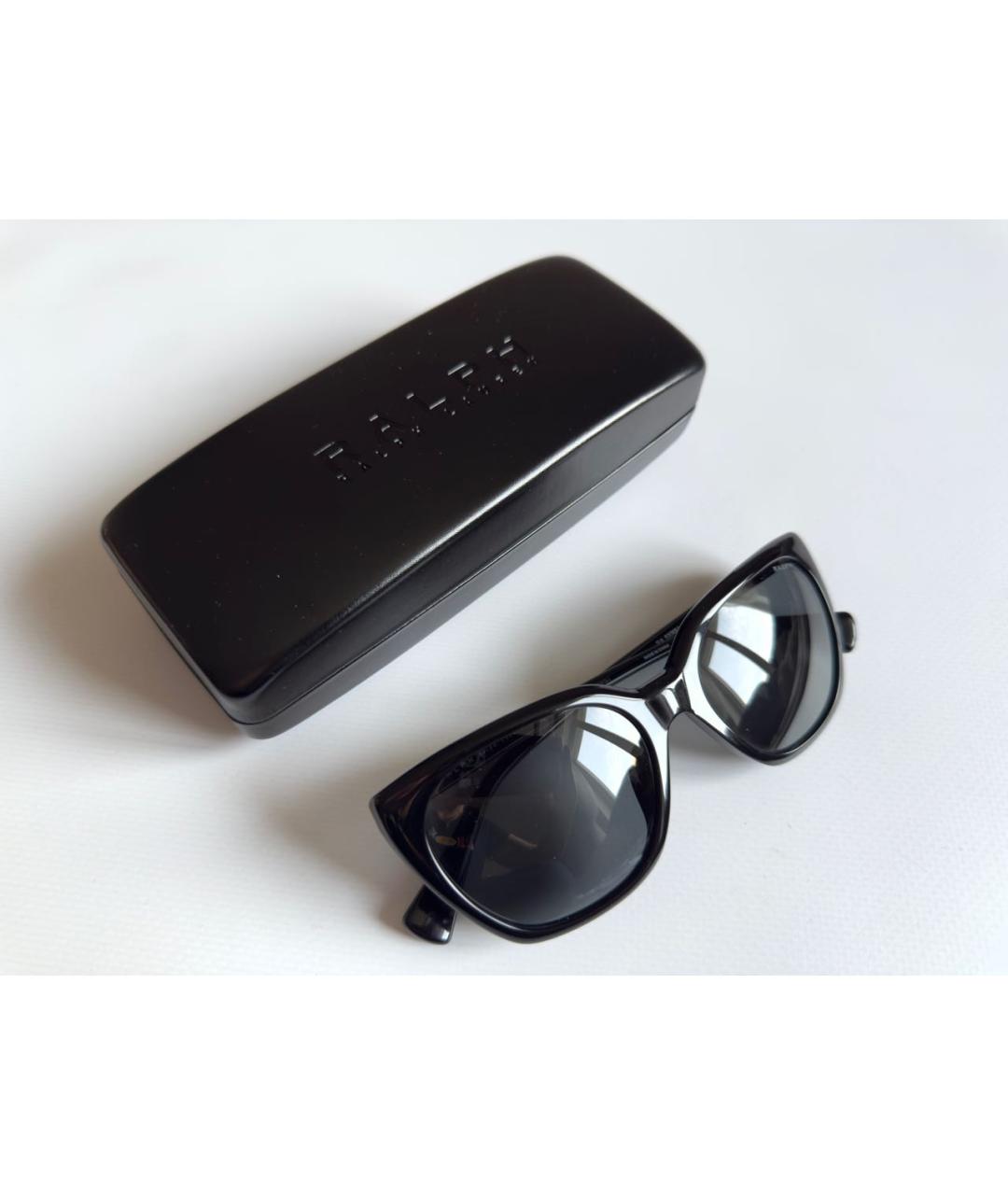 RALPH LAUREN Черные пластиковые солнцезащитные очки, фото 2