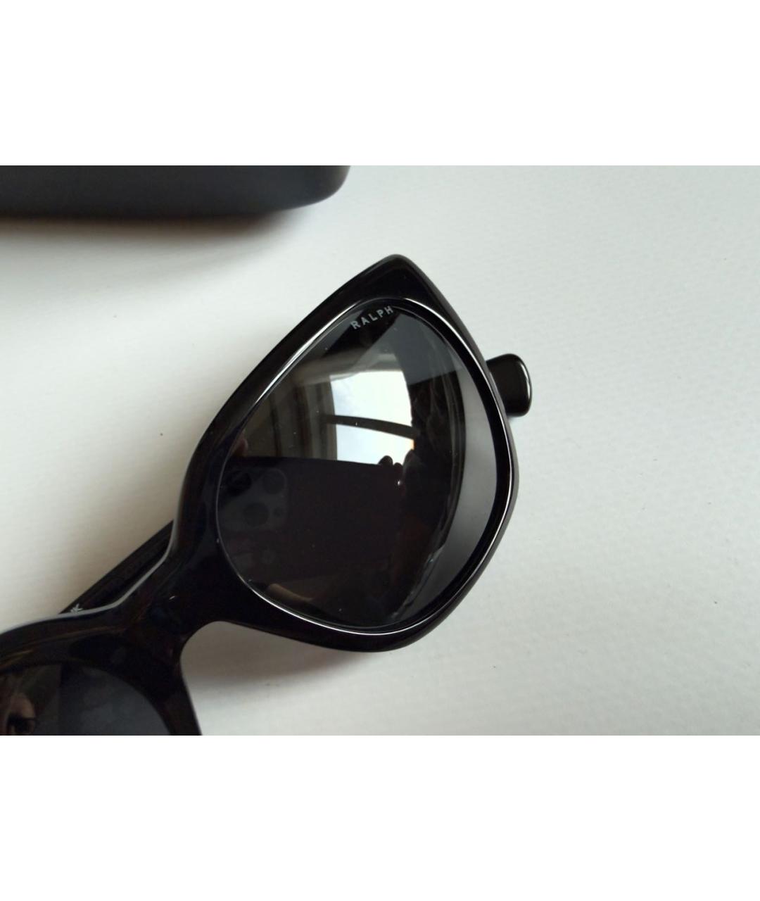 RALPH LAUREN Черные пластиковые солнцезащитные очки, фото 7