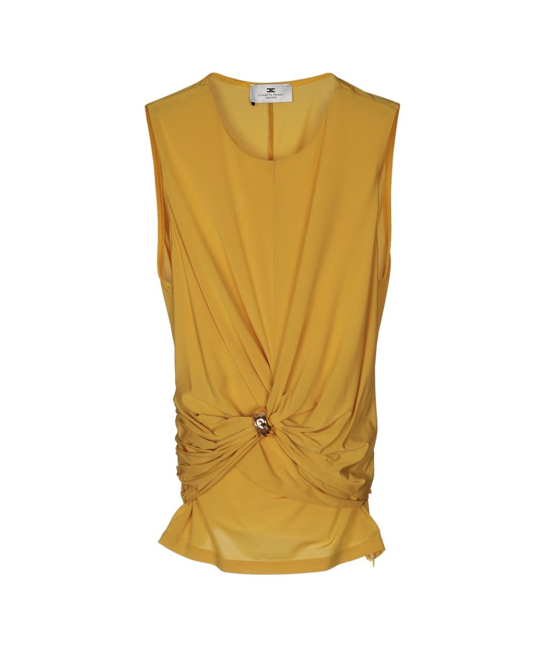 ELISABETTA FRANCHI Желтая блузы, фото 1