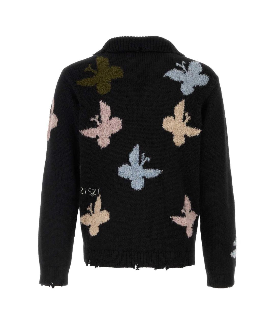 BAZISZT Черный шерстяной джемпер / свитер, фото 2