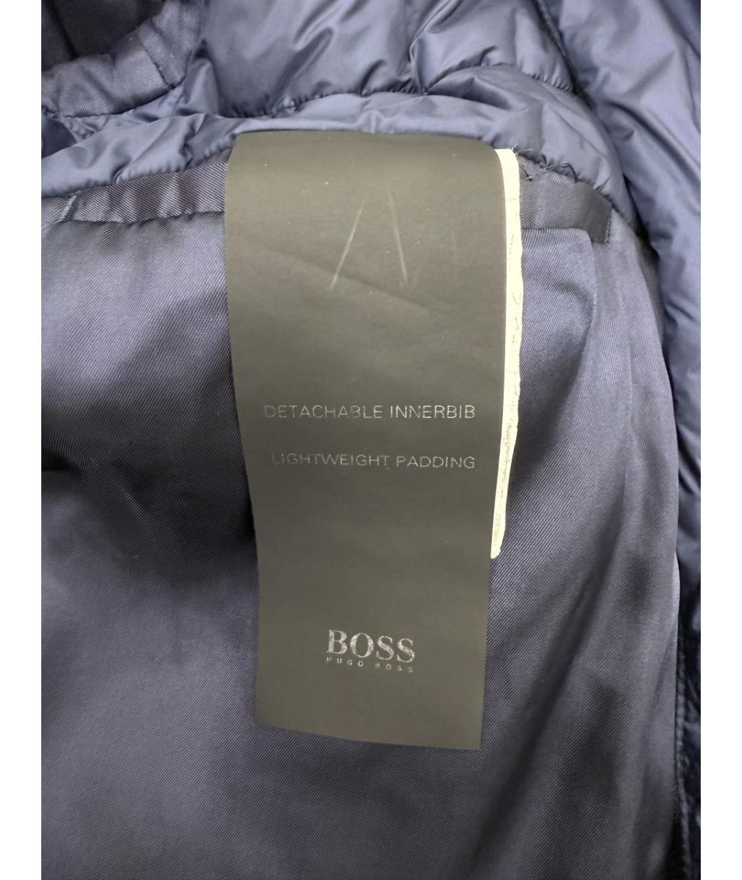 HUGO BOSS Темно-синее пальто, фото 5
