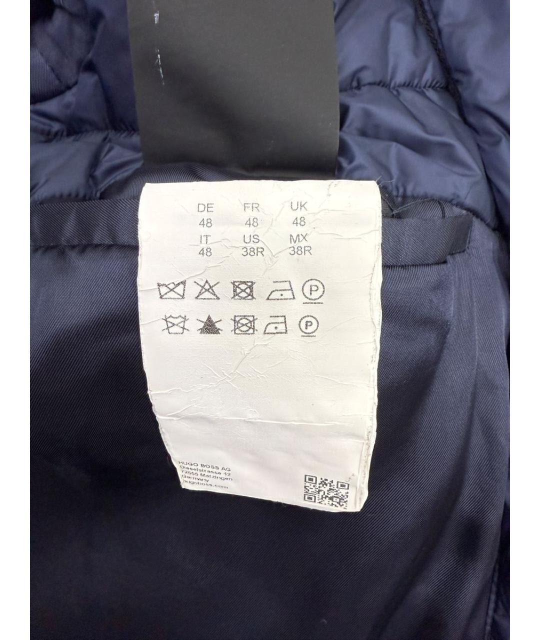 HUGO BOSS Темно-синее пальто, фото 6