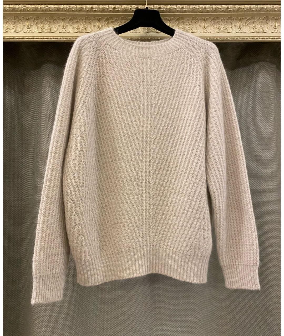 PESERICO Бежевый шерстяной джемпер / свитер, фото 4