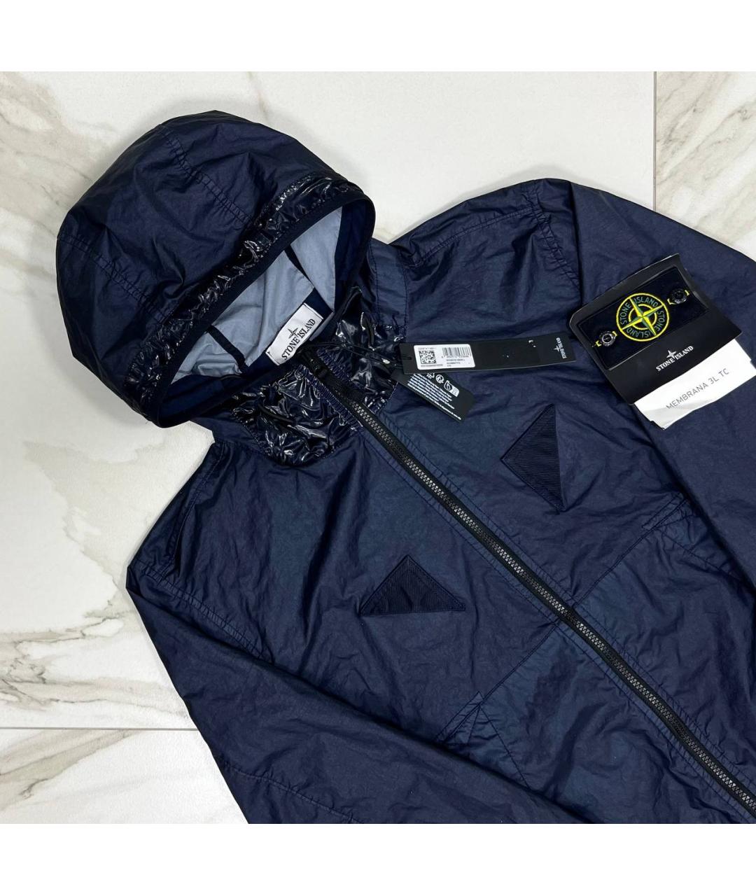 STONE ISLAND Темно-синяя куртка, фото 2