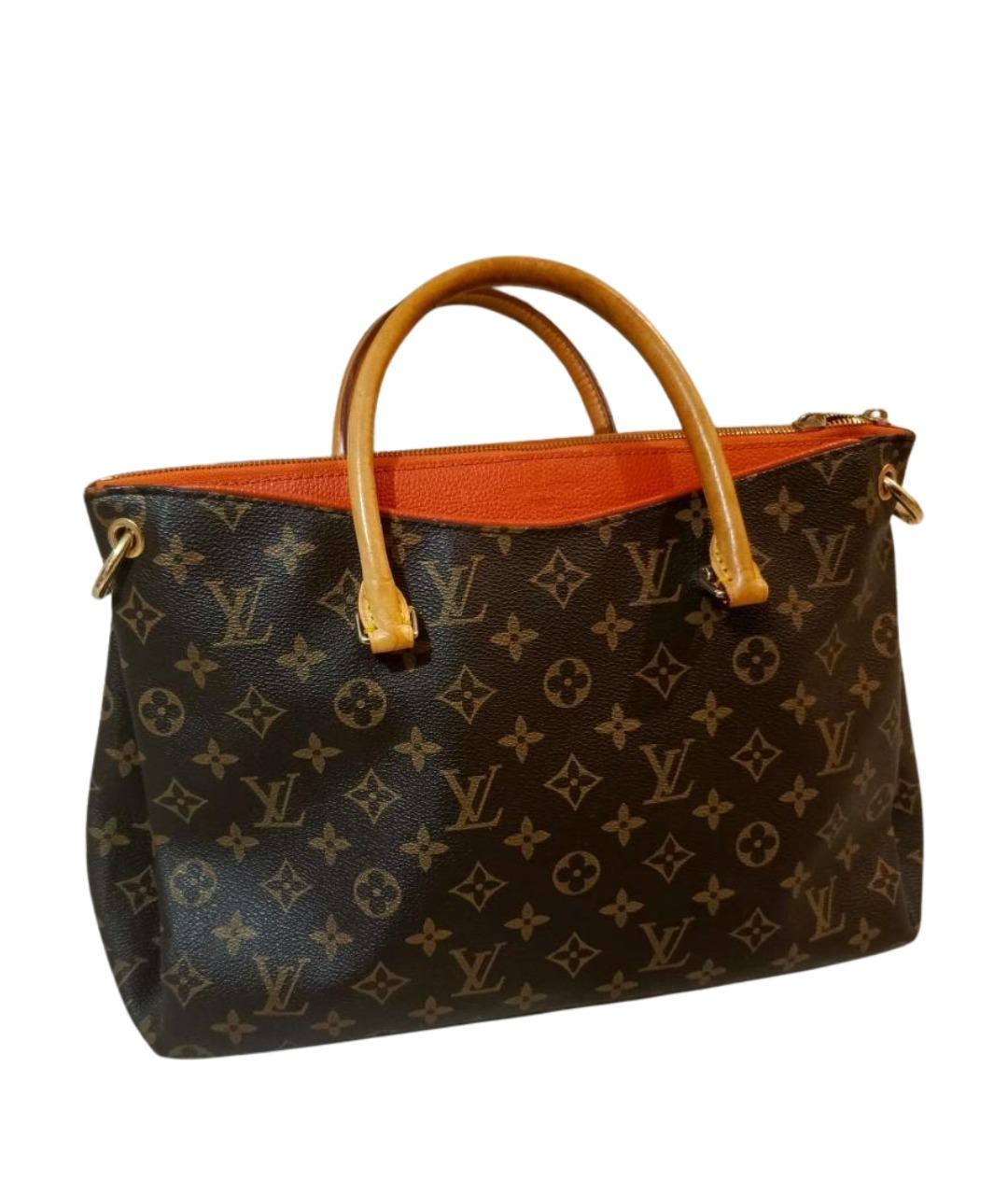 LOUIS VUITTON Коричневая бархатная сумка с короткими ручками, фото 1