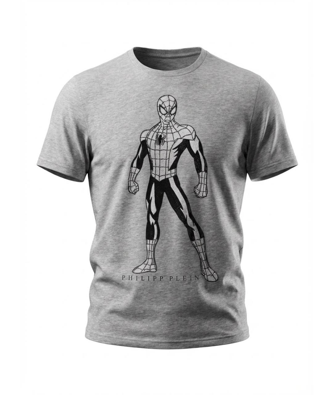 PHILIPP PLEIN Серая футболка, фото 9