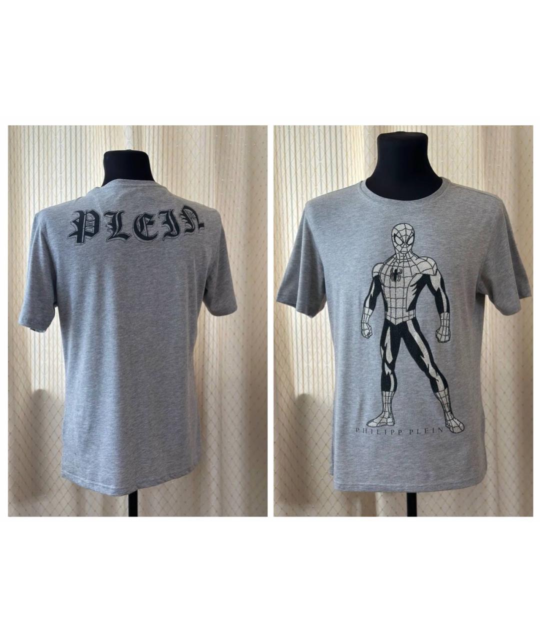 PHILIPP PLEIN Серая футболка, фото 3