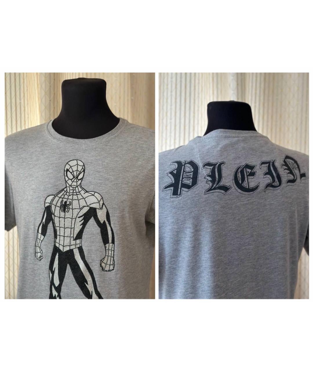 PHILIPP PLEIN Серая футболка, фото 7
